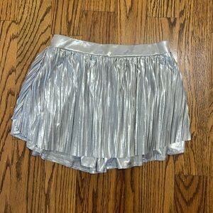 Girls Silver Metallic Skort MIA